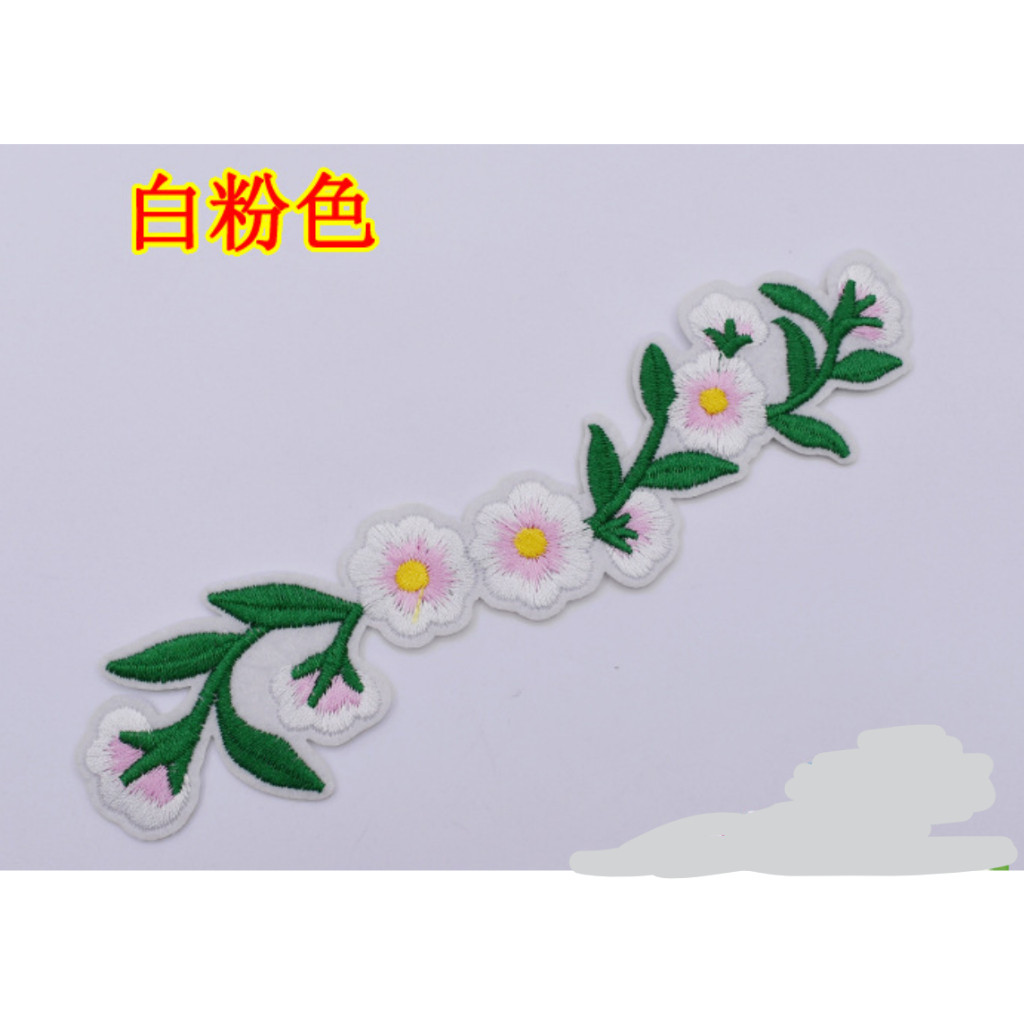 New Style Embroidered Flower Waistband Collar DIY Decorative Long Flower Pattern Patch Clothing Accessories 刺绣布贴 (4008L) - Image 10