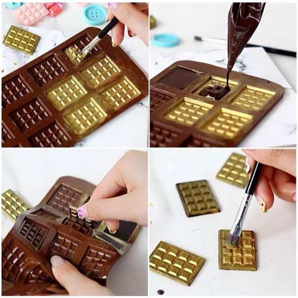 3D Heart Button 12 Cell Chocolate Silicon Mould Ice Cube Chocolate Soap Jelly Tray Kitchen Baking Tool Cake(2366L) - Image 4