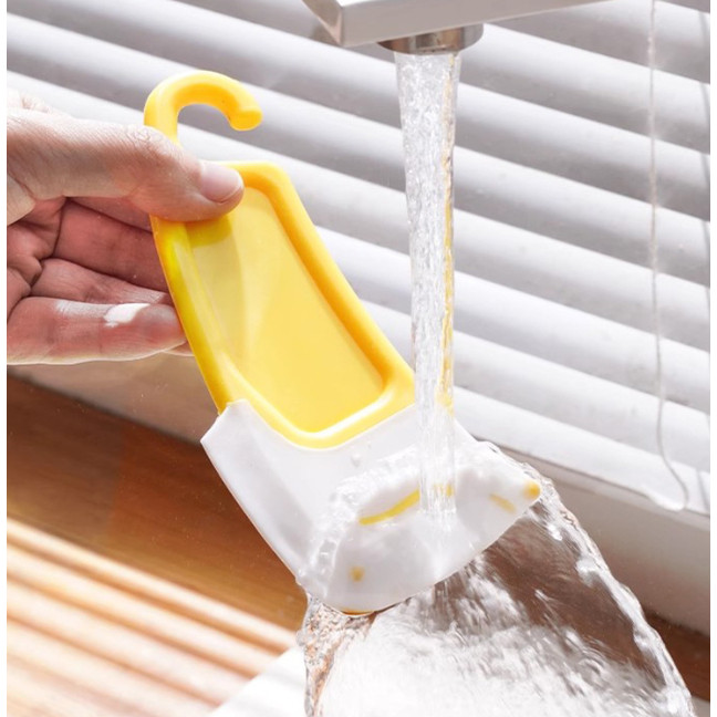 Silicone Kitchen Scraper Cleaning Spatula for Food Residue Stains Pot Fry Pan Dish Oil Plate Clean Brush Baking (3170L) - Image 5