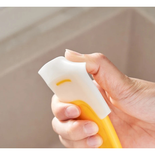 Silicone Kitchen Scraper Cleaning Spatula for Food Residue Stains Pot Fry Pan Dish Oil Plate Clean Brush Baking (3170L) - Image 4