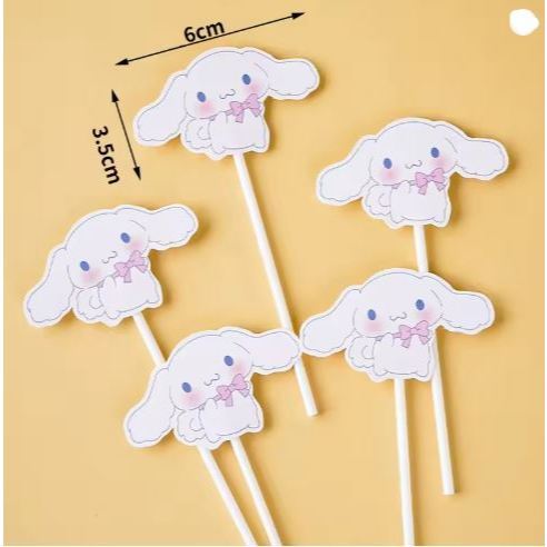 Sanrio Kuromi Cake Topper Cute Cartoon Cupcake Decoration Anime Party Dessert Decor Mini Model Kid Birthday Party(3166L) - Image 10