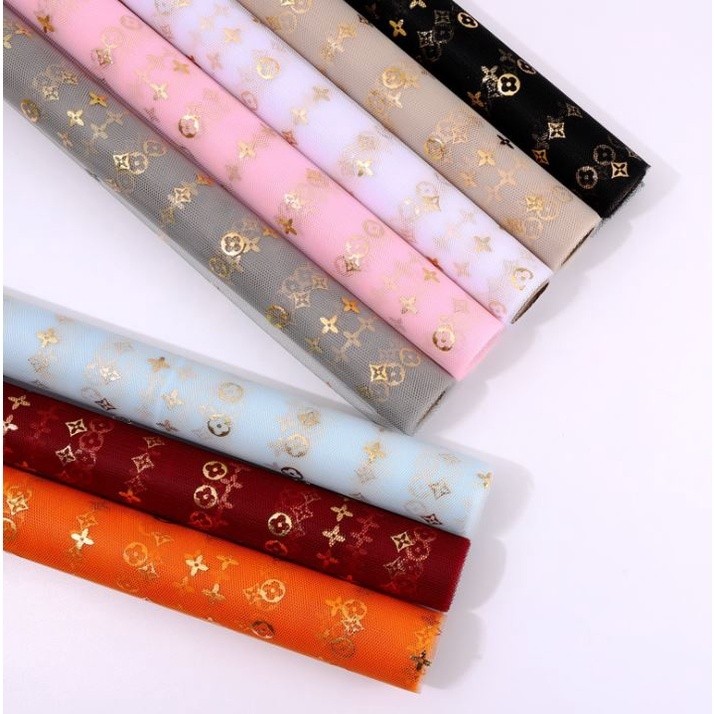 1yard Fashion Flower Wrapping Mesh Paper Wedding Party Supplies Handmade Decorative Flower (1526L)