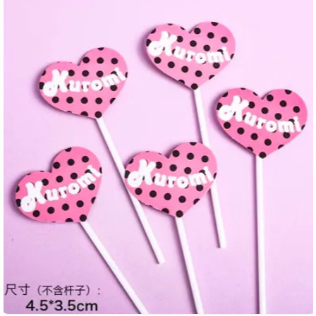 Sanrio Kuromi Cake Topper Cute Cartoon Cupcake Decoration Anime Party Dessert Decor Mini Model Kid Birthday Party(3166L) - Image 13
