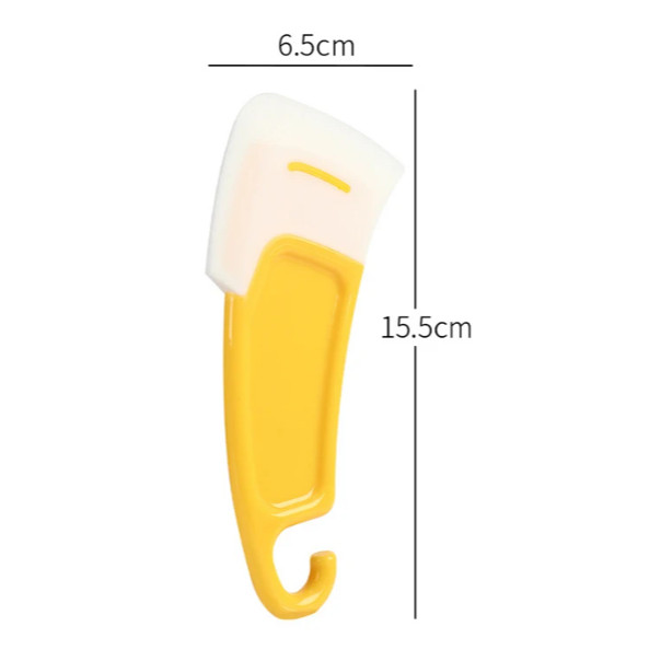 Silicone Kitchen Scraper Cleaning Spatula for Food Residue Stains Pot Fry Pan Dish Oil Plate Clean Brush Baking (3170L) - Image 7