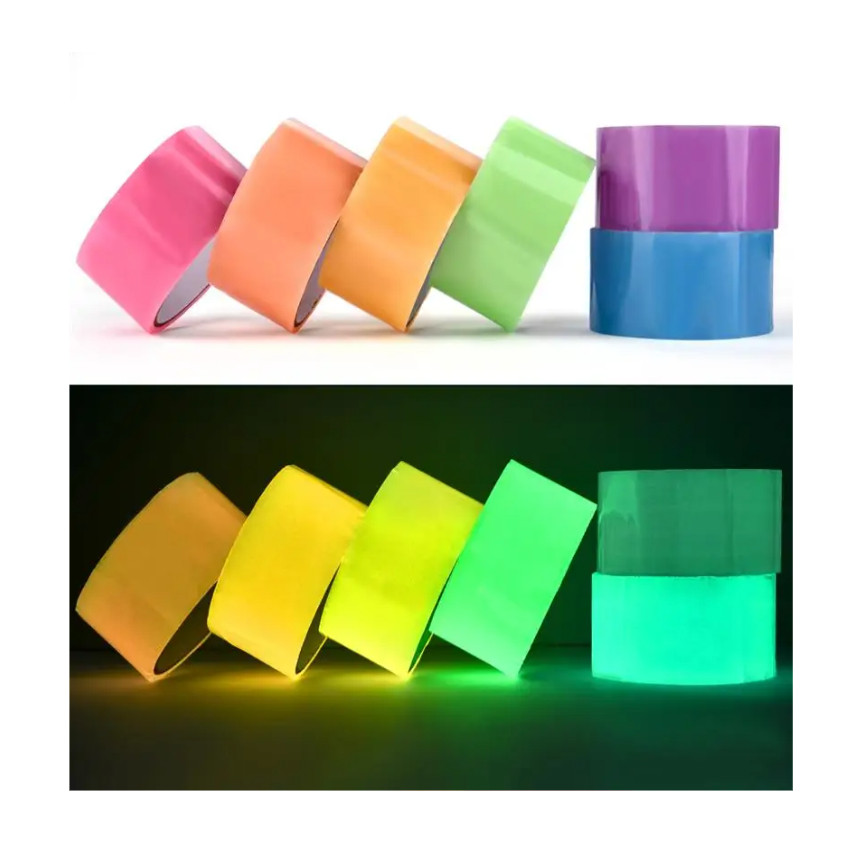 4.8cmX10m Luminous Sticky Ball Rolling Tapes DIY Decompression Relaxing Toy Making Colored (4013L) - Image 8