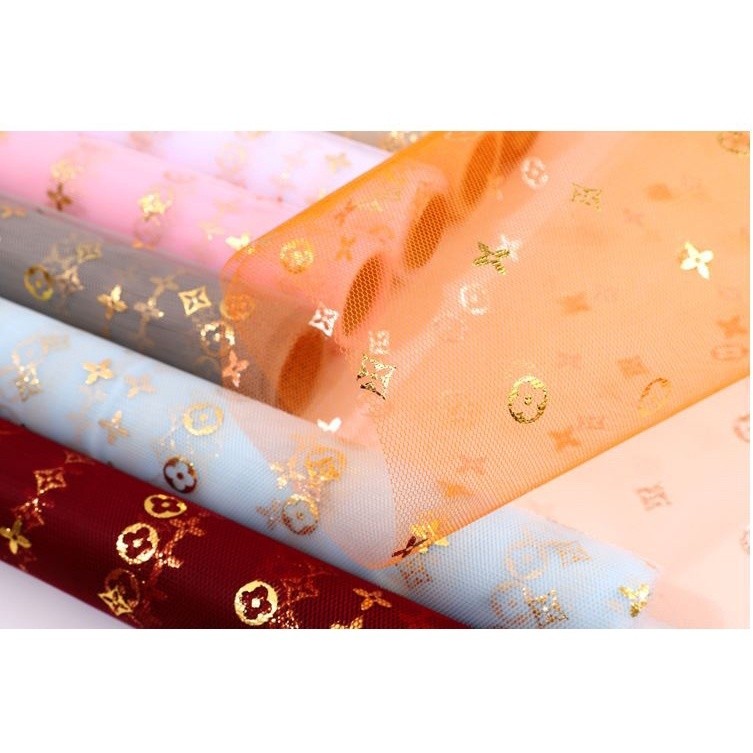 1yard Fashion Flower Wrapping Mesh Paper Wedding Party Supplies Handmade Decorative Flower (1526L) - Image 4