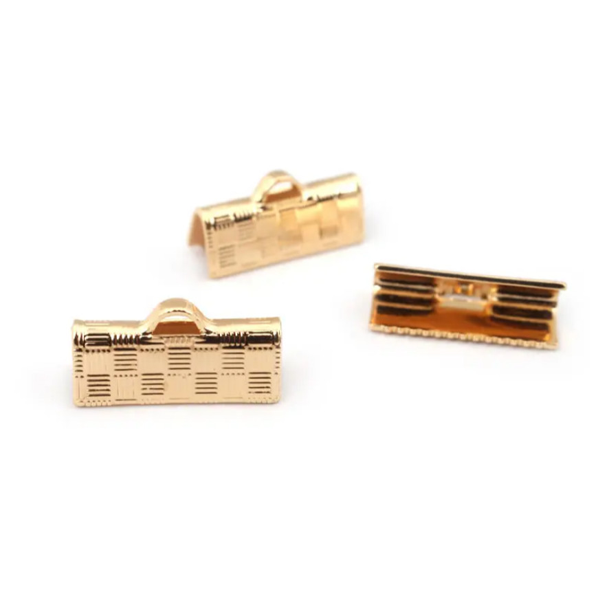 10pcs Silver KC Gold Color Rope Ends Fastener Clasps High Quality Diy Accessories 格纹马仔扣配饰 (4012L) - Image 7