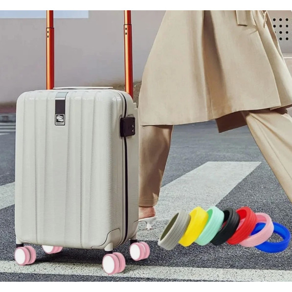 Silicone Rubber Luggage Wheel Covers for Suitcase, Luggage Wheel Protector Covers for Most (3177L) - Image 7