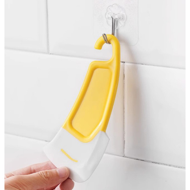 Silicone Kitchen Scraper Cleaning Spatula for Food Residue Stains Pot Fry Pan Dish Oil Plate Clean Brush Baking (3170L) - Image 6