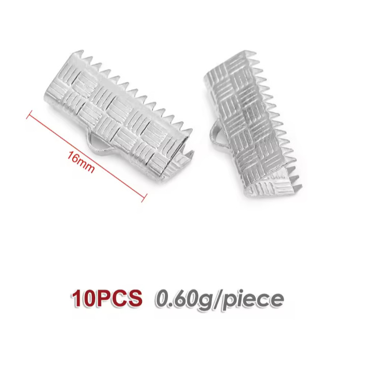 10pcs Silver KC Gold Color Rope Ends Fastener Clasps High Quality Diy Accessories 格纹马仔扣配饰 (4012L) - Image 17