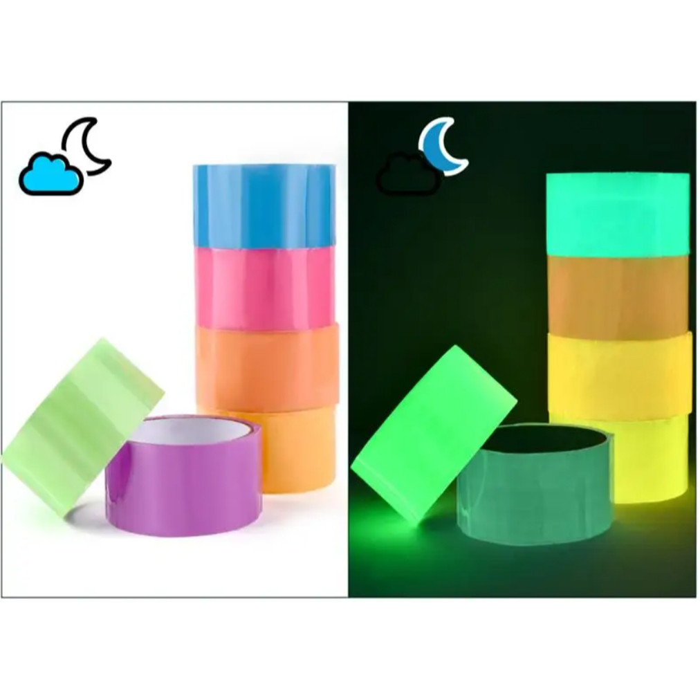 4.8cmX10m Luminous Sticky Ball Rolling Tapes DIY Decompression Relaxing Toy Making Colored (4013L) - Image 6