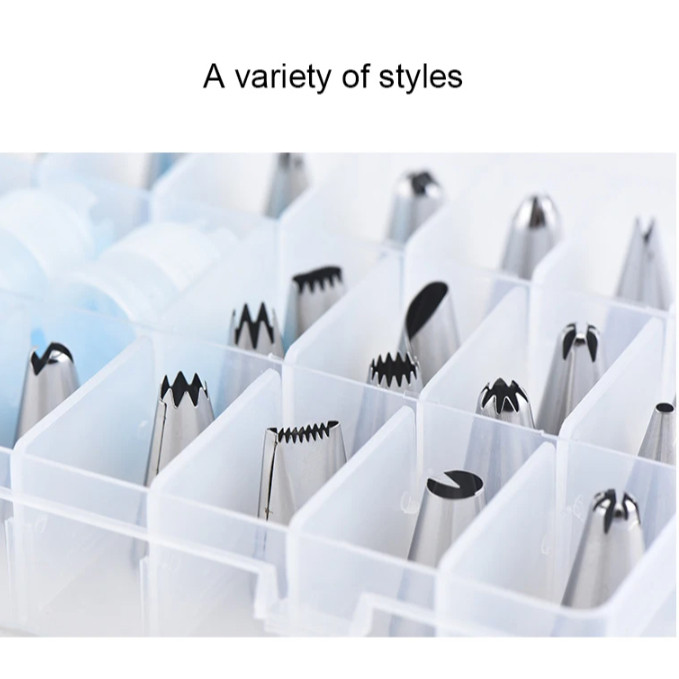 New 7/8Pcs/Set Silicone Pastry Bag Tips Kitchen Cake Icing Piping Cream Cake Decorating Tools (2262L) - Image 6