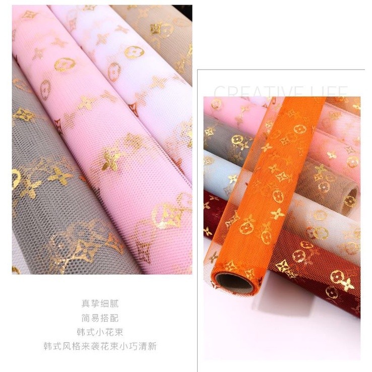 1yard Fashion Flower Wrapping Mesh Paper Wedding Party Supplies Handmade Decorative Flower (1526L) - Image 2
