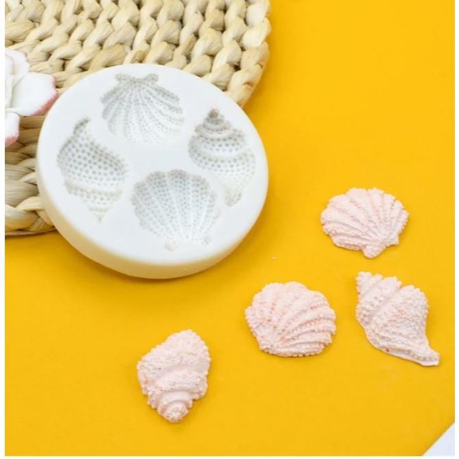 3D Marine Theme Silicone Mold Seashell Conch Starfish Baking Mold For DIY Cake Chocolate Candy Fondant Decor(3180L) - Image 3