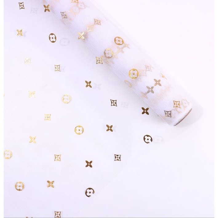 1yard Fashion Flower Wrapping Mesh Paper Wedding Party Supplies Handmade Decorative Flower (1526L) - Image 9