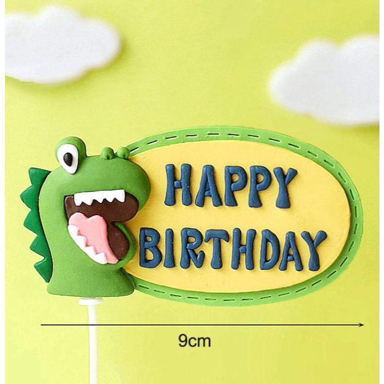 Roar Dinosaur Birthday Cake Topper Happy Birthday Cake Girl Boy 1st Birthday Party Decor (3163L) - Image 7