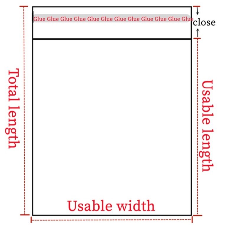 100pcs OPP Transparent Rectangular Plastic Self-adhesive Bag Ziplock Pouch Pen Jewelry Candy Packaging (3070L) - Image 9