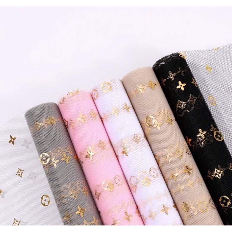 1yard Fashion Flower Wrapping Mesh Paper Wedding Party Supplies Handmade Decorative Flower (1526L) - Image 3