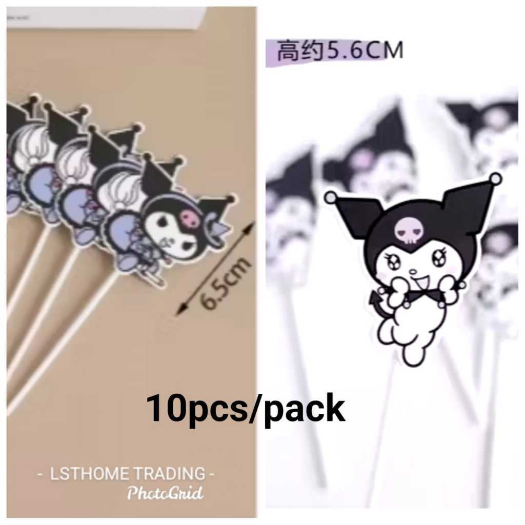 Sanrio Kuromi Cake Topper Cute Cartoon Cupcake Decoration Anime Party Dessert Decor Mini Model Kid Birthday Party(3166L) - Image 20