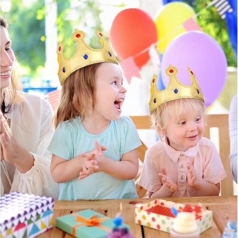 2pc Crown Birthday Hat Birthday Crown Hat Kids and Adult Party Hat Party Crown Hat for Birthday Celebration(1974L) - Image 3