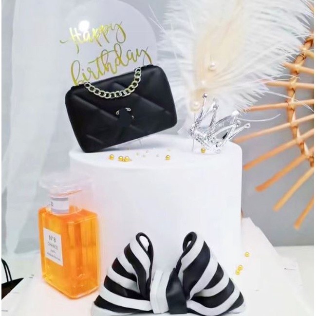 Creative Ladies Bag Cake Decoration Ornament Simulation Bag Dessert Table Three-dimensional Ladies Fashion(2049L) - Image 2