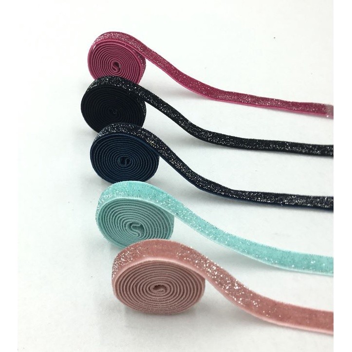 10mm Gold and Silver Wire Velvet Ribbon Wedding Party Decoration Handmade Ribbon Gift Wrapping Hair 葱绒头饰闪亮织带(2074L) - Image 3
