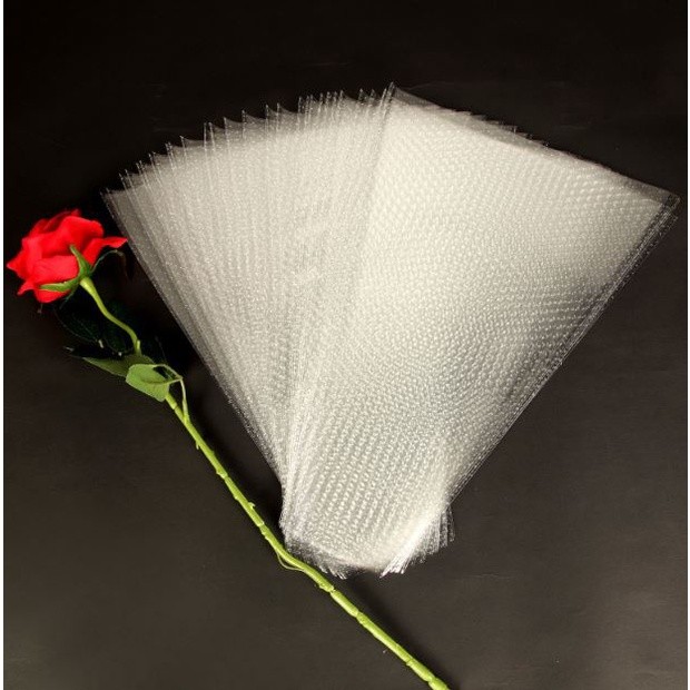 100pcs Rose Flower Package 2.5 Silk Clear Bags Birthday Party Wedding Gift Decoration Supplies DIY (2243L) - Image 5