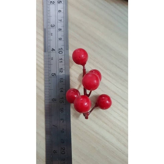 Artificial Christmas Red Berries Multi Type Foam Berries Branches For Christmas DIY Wreath Supply Xmas Tree Decor(2098L) - Image 10