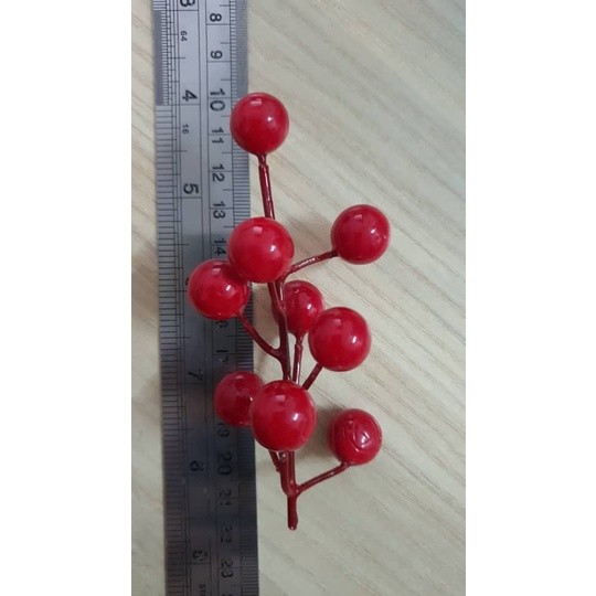 Artificial Christmas Red Berries Multi Type Foam Berries Branches For Christmas DIY Wreath Supply Xmas Tree Decor(2098L) - Image 13