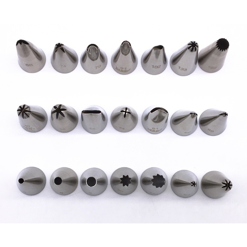 Stainless Steel Decorating Nozzles Icing Tube Pastry Tips Fondant Cake Decorating Sugarcraft Tools Bakeware裱花嘴(2187L) - Image 9