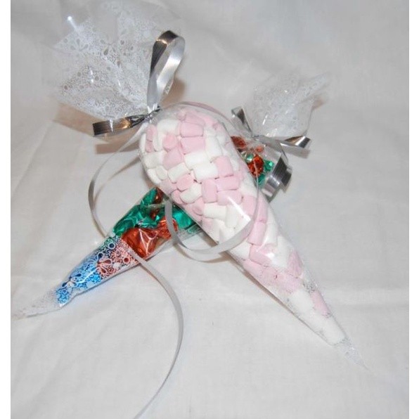 100pcs 18*37cm Large Cello Cone Sweet Treat Display Favor Gift Party Bags Clear Colour (2196L) - Image 5