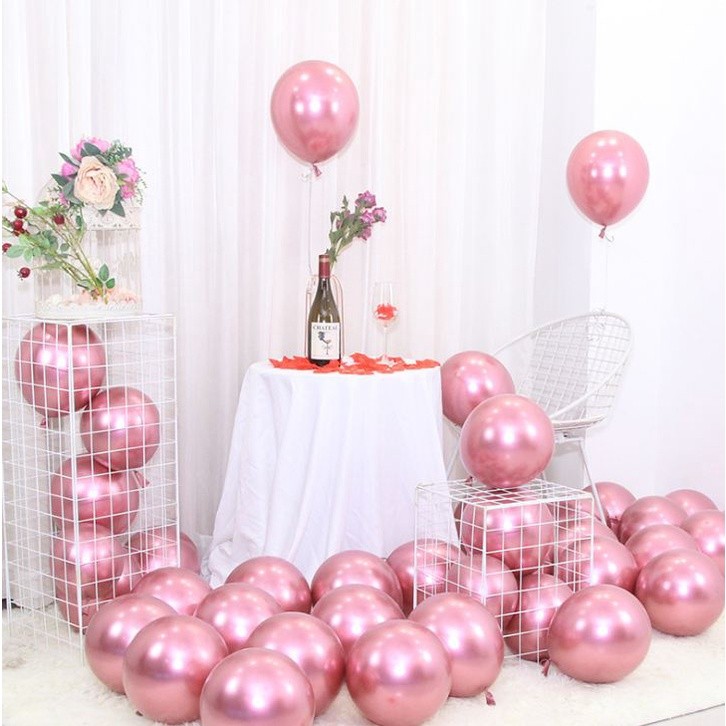 10Pcs 10Inch 1.8g Latex Balloon Pearlescent Metallic Balloon for Birthday Party Wedding Decoration (2102L) - Image 6