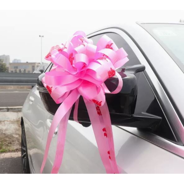 2pc/5pcs Large Ribbon Wedding car decor flower Pull Bow Ribbons Gift Party Wedding Decor DIY Pull Flower Ribbon(2134L) - Image 5