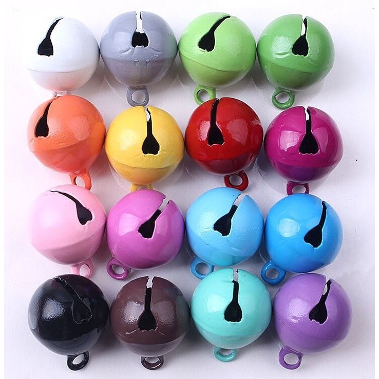 5pcs 14mm Candy Color Mini Jingle Bell Pendants for Diy Metal Pet Keychain Accessories Christmas Tree Decor(2180L) - Image 6