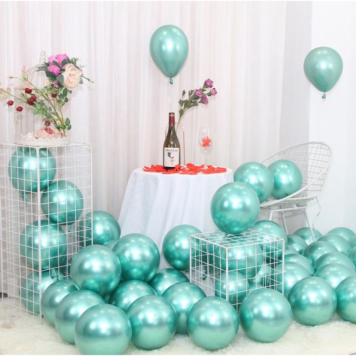 10Pcs 10Inch 1.8g Latex Balloon Pearlescent Metallic Balloon for Birthday Party Wedding Decoration (2102L) - Image 13