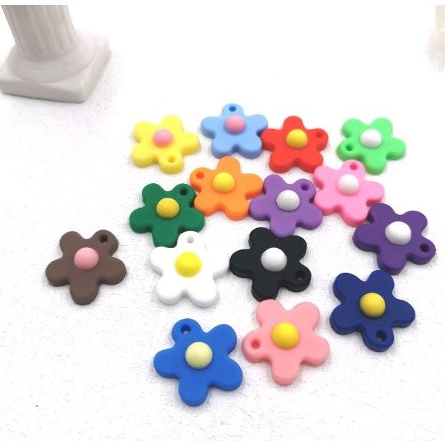 Cross Shoe Accessories Unique DIY Cute Flower Pattern Slippers Shoe Accessories Hole (2168L) - Image 5