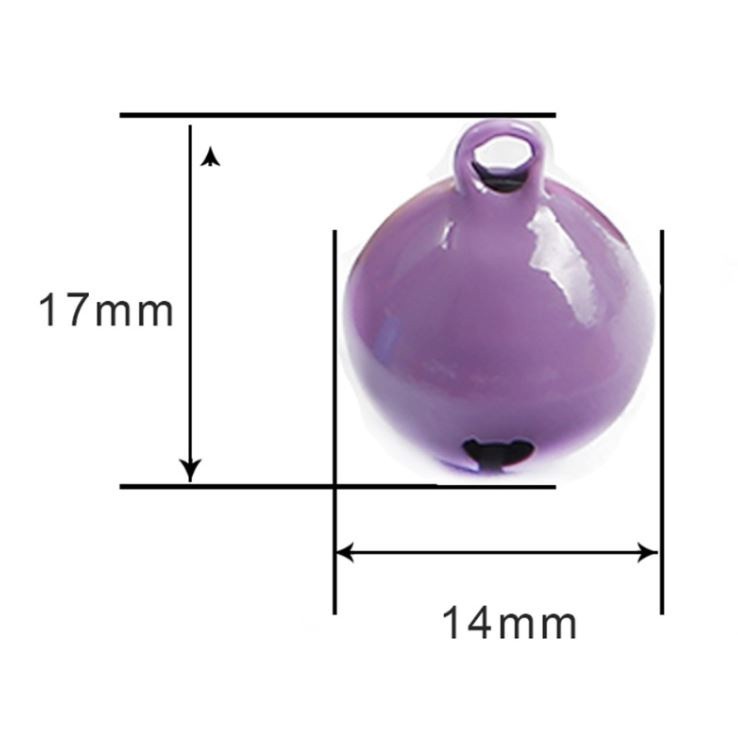5pcs 14mm Candy Color Mini Jingle Bell Pendants for Diy Metal Pet Keychain Accessories Christmas Tree Decor(2180L) - Image 5