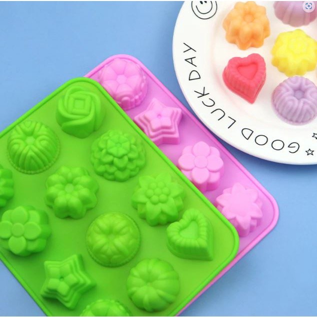 Cake Mousse Mold Silicone Baking Pan Ice Cube Tray Chocolate Candy Jelly Ice Cube Muffin Handmade硅胶模具(2178L) - Image 2