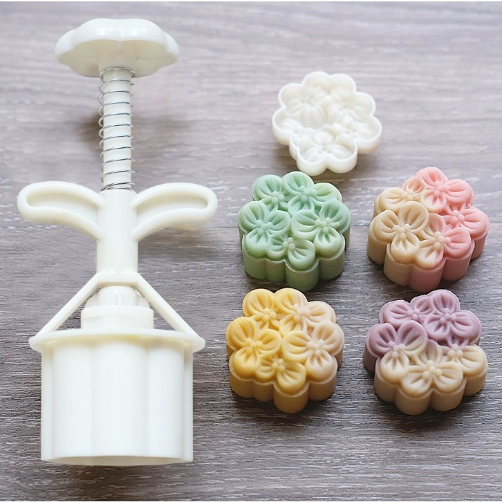 Mini mung bean cake mold month osmanthus 15g-25g frosted moon cake mold pastry hand-pressed household桂花月饼模具 (2219L) - Image 2
