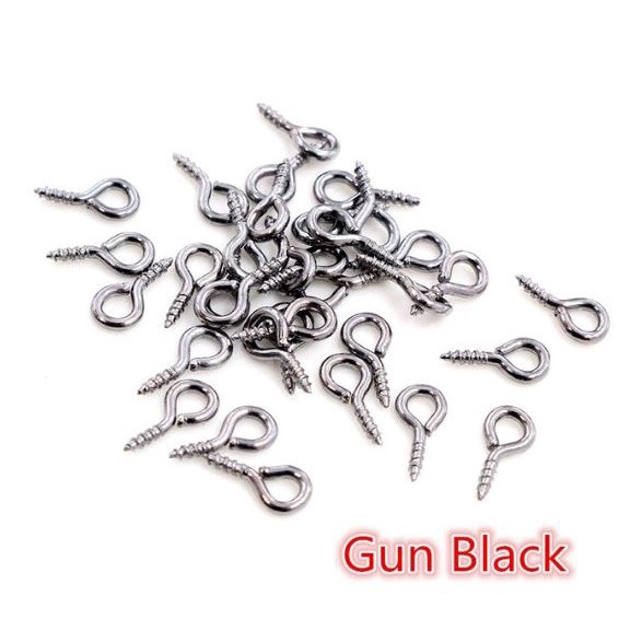 10/20pcs Small Tiny Mini Eye Pins Eyepins Hooks Eyelets Screw Threaded Stainless Steel Clasp Hook Jewelry Finding(2272L) - Image 6
