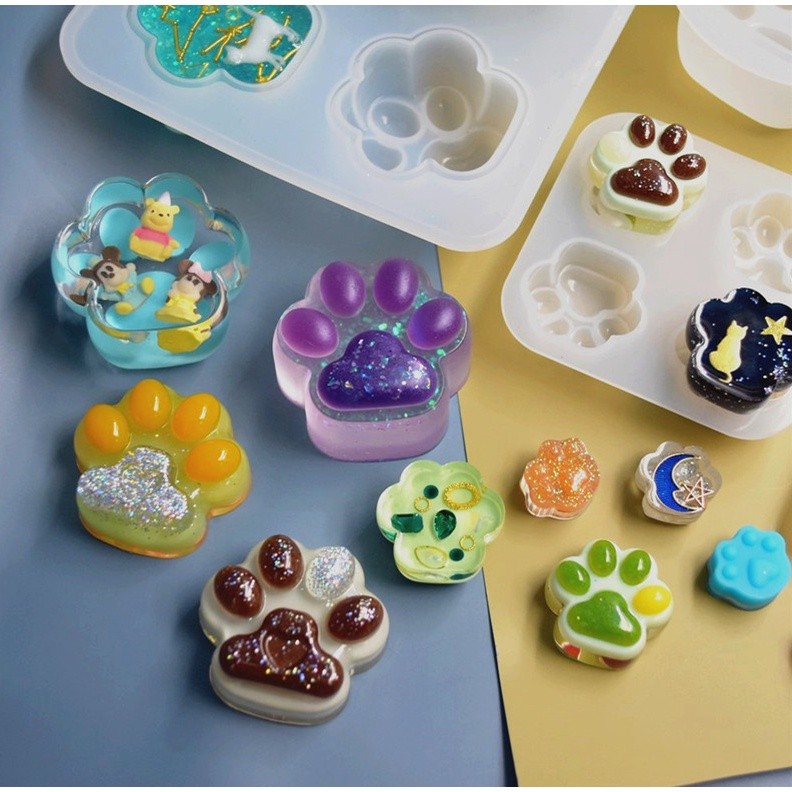 Cat Claw Silicone Mold Pendant Beads Epoxy Resin Casting Mould Jewelry Making DIY Materials可爱猫爪硅胶模具(2279L) - Image 8