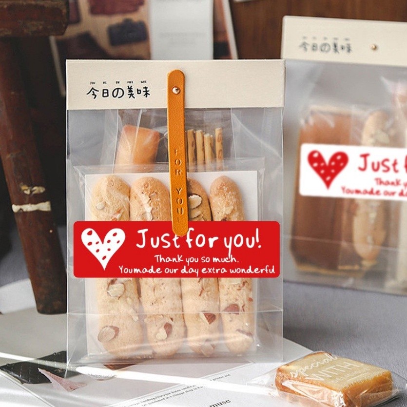 20pcs/1Sheet Just For You Stickers Red Decorative Seal Labels For Handmade Goods,envelope 标签贴红绿爱心(2289L) - Image 5