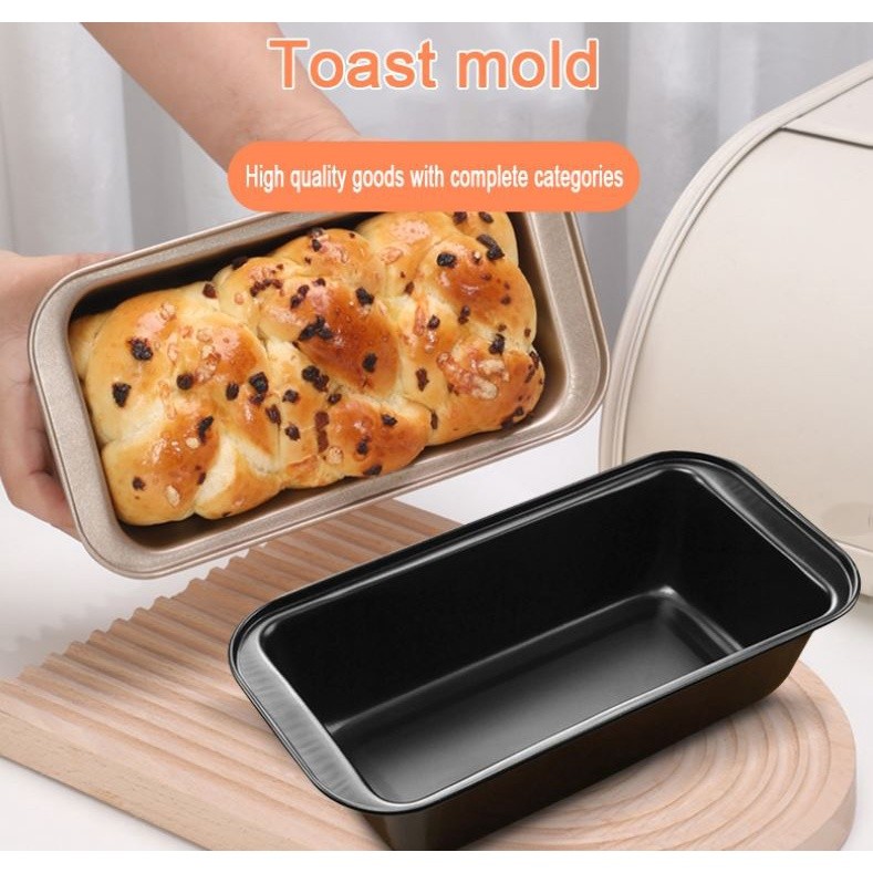 Rectangular nonstick toast box home oven baking tool non-stick sesame bread baking pan pound cake mold (2357L)