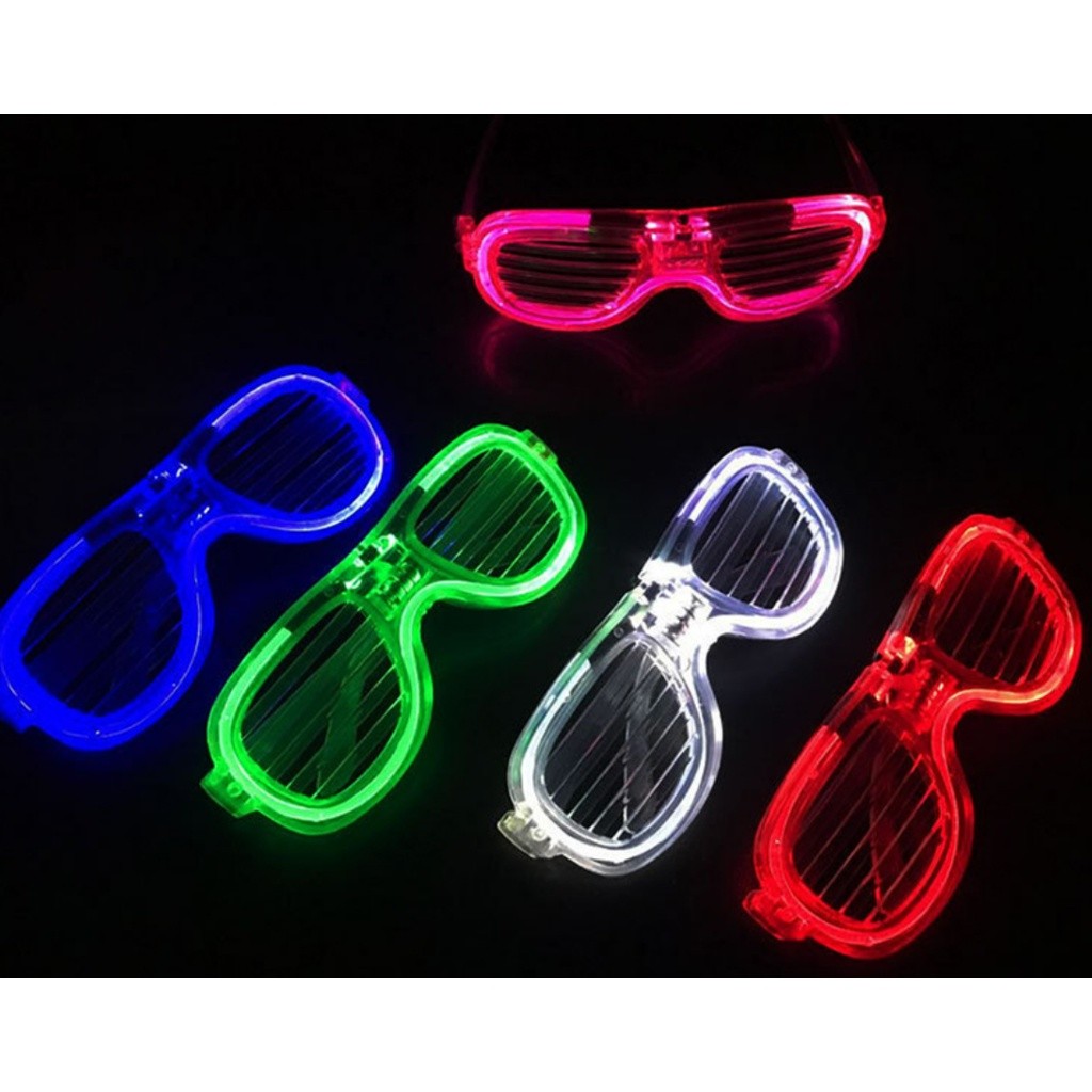LED Glasses Light Party Sunglasses Blinds Shutter Glasses Glow in the Dark Neon Christmas Birthday Wedding发光眼镜(2381L) - Image 4