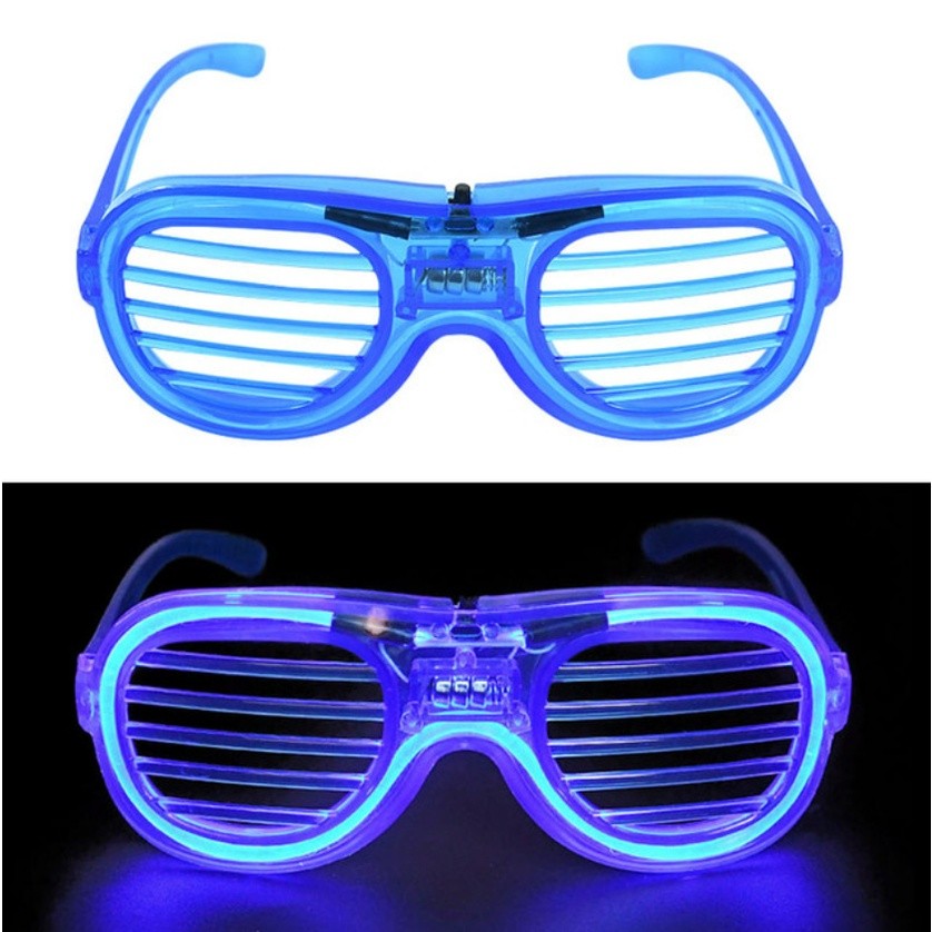 LED Glasses Light Party Sunglasses Blinds Shutter Glasses Glow in the Dark Neon Christmas Birthday Wedding发光眼镜(2381L) - Image 12