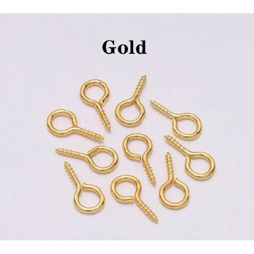 10/20pcs Small Tiny Mini Eye Pins Eyepins Hooks Eyelets Screw Threaded Stainless Steel Clasp Hook Jewelry Finding(2272L) - Image 10