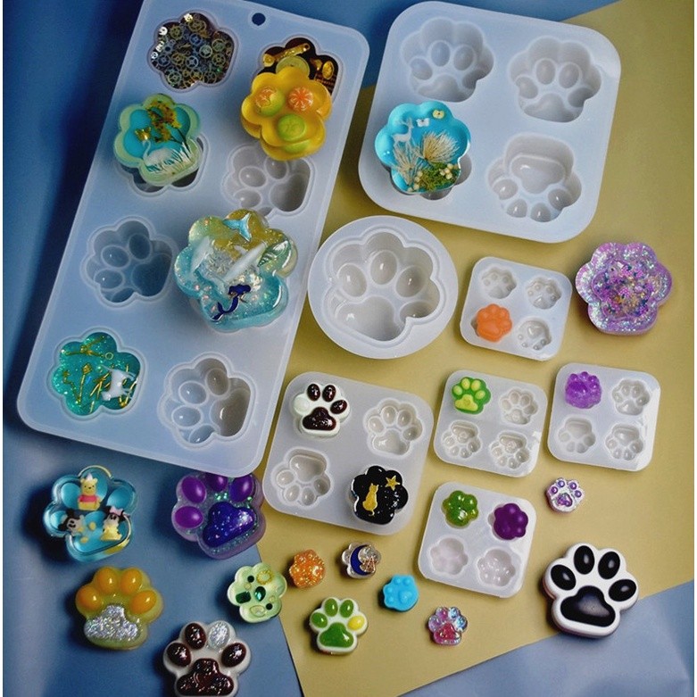 Cat Claw Silicone Mold Pendant Beads Epoxy Resin Casting Mould Jewelry Making DIY Materials可爱猫爪硅胶模具(2279L) - Image 7