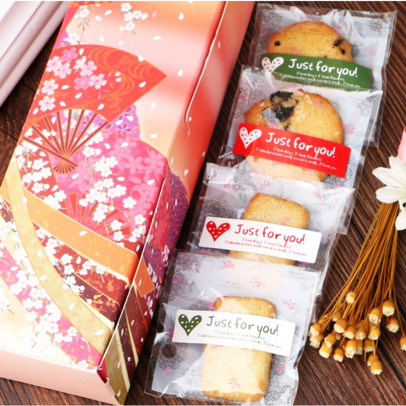 20pcs/1Sheet Just For You Stickers Red Decorative Seal Labels For Handmade Goods,envelope 标签贴红绿爱心(2289L)