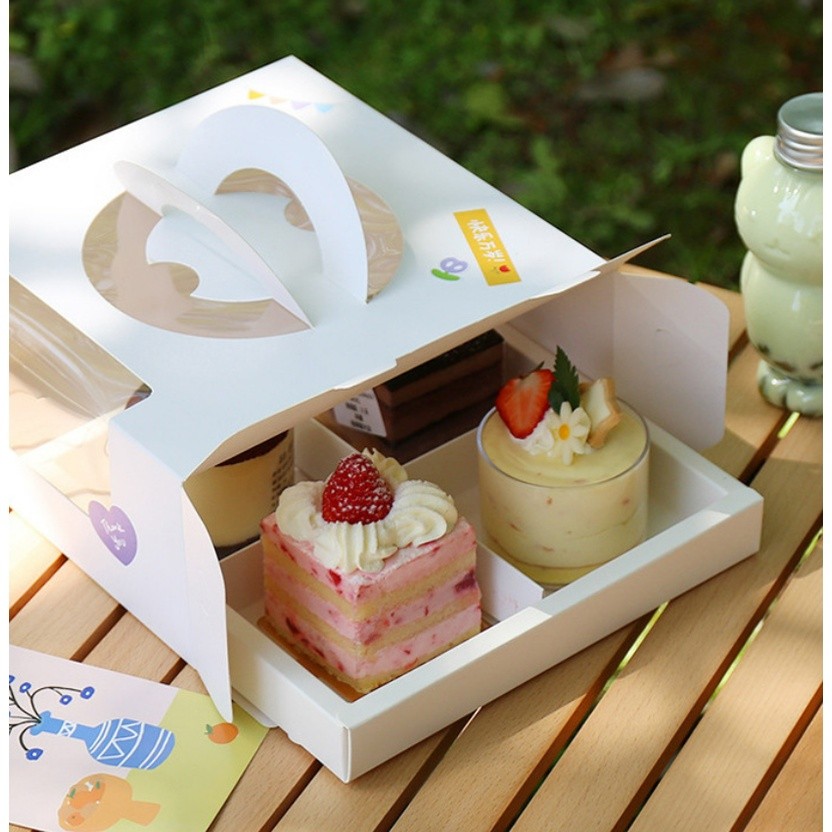 1pc Mousse Cake Packaging Transparent Boxes Handmade Cake Dessert Wedding Birthday Party Favor Gift Decoration盒子(2301L) - Image 3