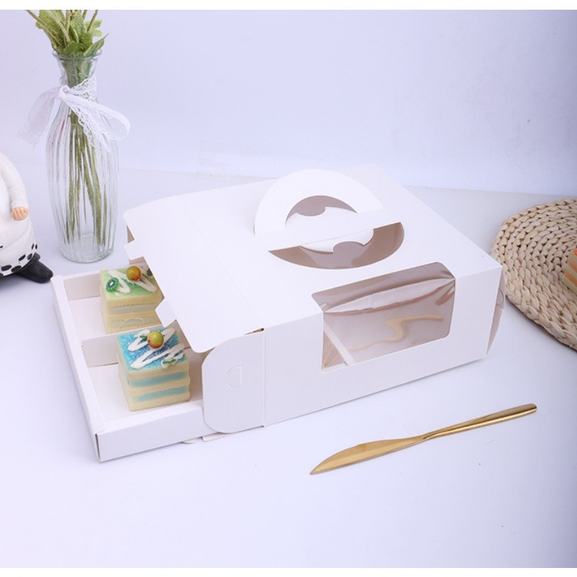 1pc Mousse Cake Packaging Transparent Boxes Handmade Cake Dessert Wedding Birthday Party Favor Gift Decoration盒子(2301L) - Image 5